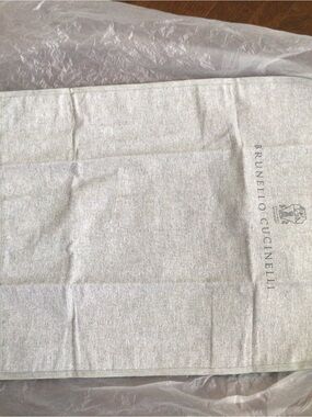 Brunello Cucinelli Gray Logo Dust Bag